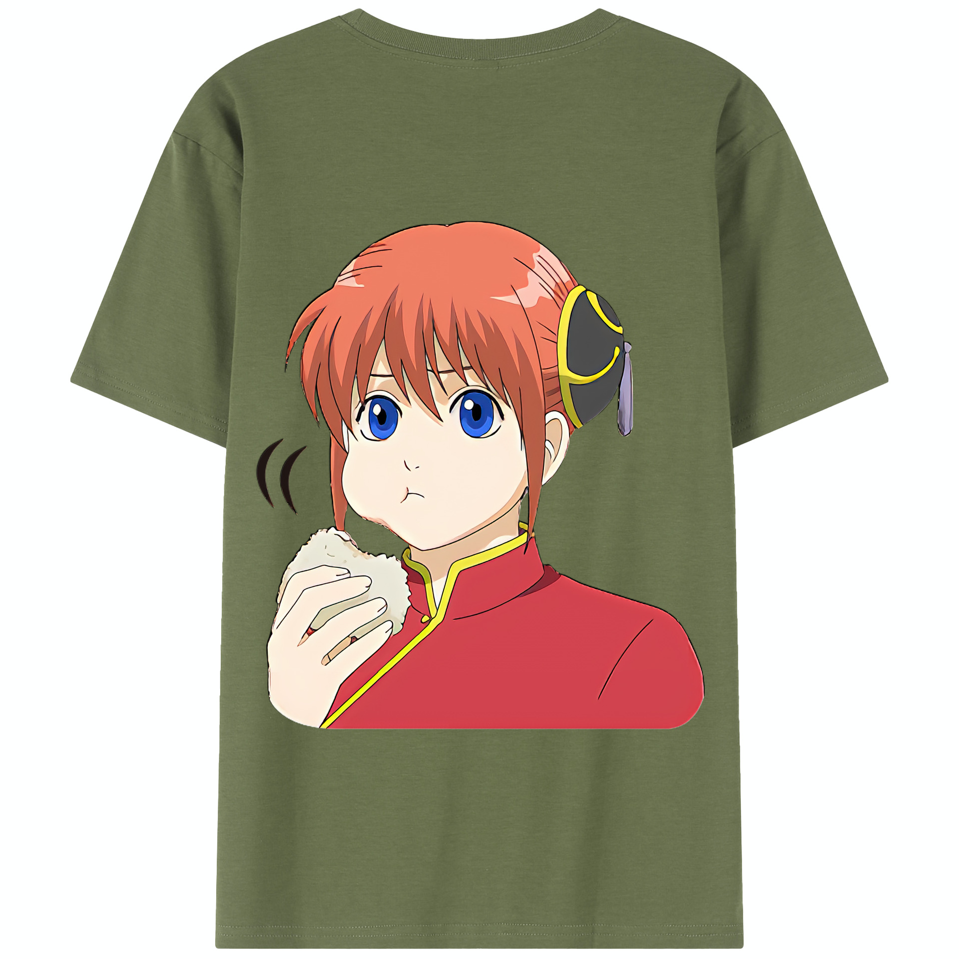 （画像用） ぎんたま 坂田銀時（さかたぎんとき） 神楽 志村新八（しむら しんぱち） GINTAMA Sakata Gintoki Kagura Shimura Shinpachi 綿100％半袖Tシャツ（背面プリント）